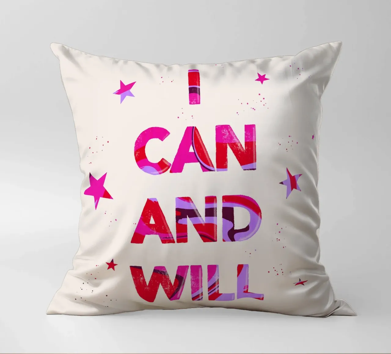 Posso e voglio cuscino da nicigabrieldesigns