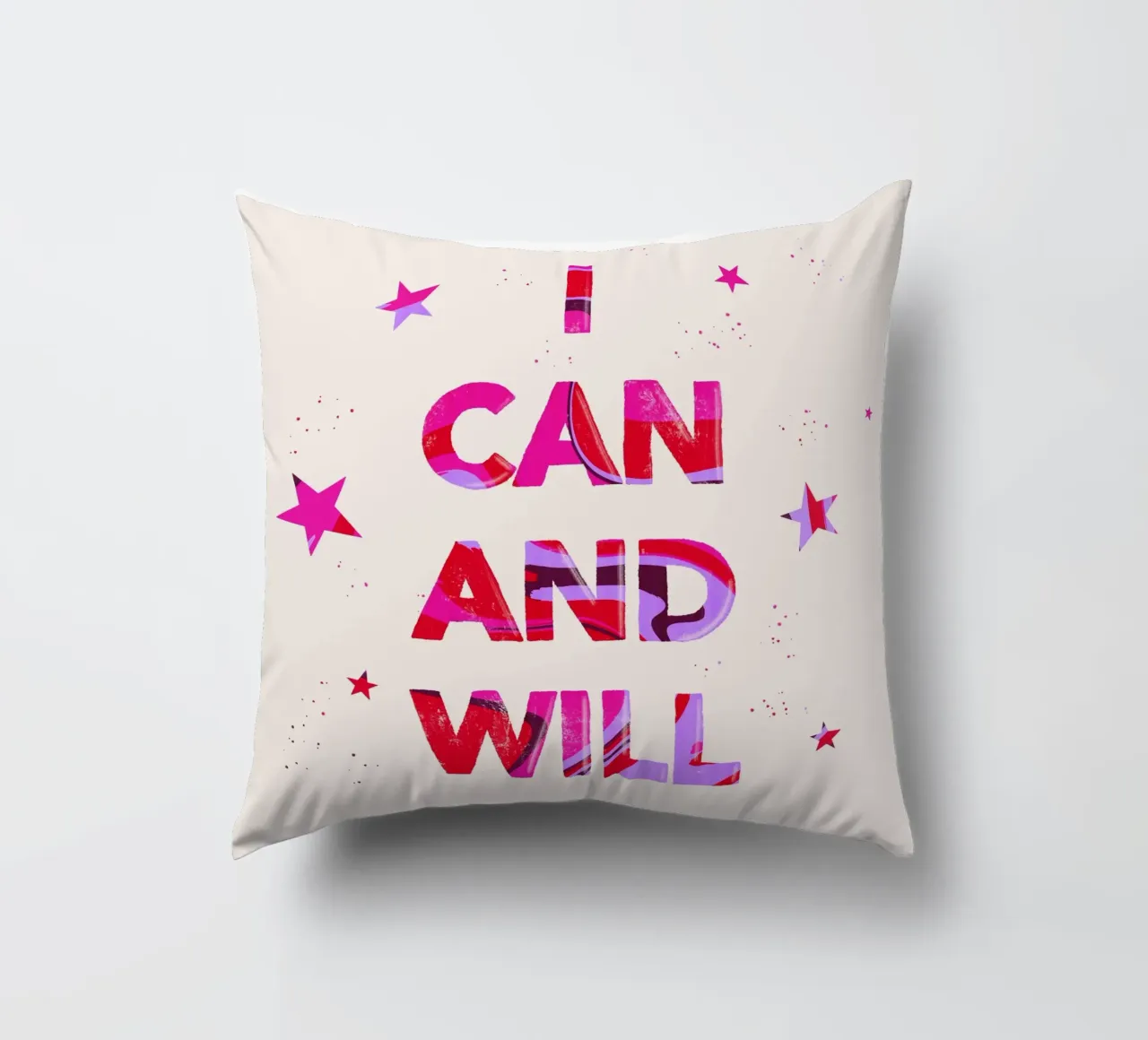 Posso e voglio cuscino da nicigabrieldesigns