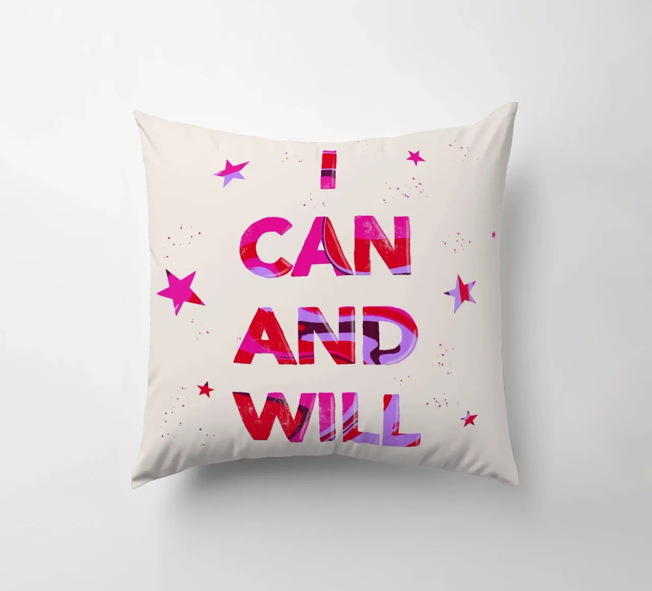Posso e voglio cuscino da nicigabrieldesigns