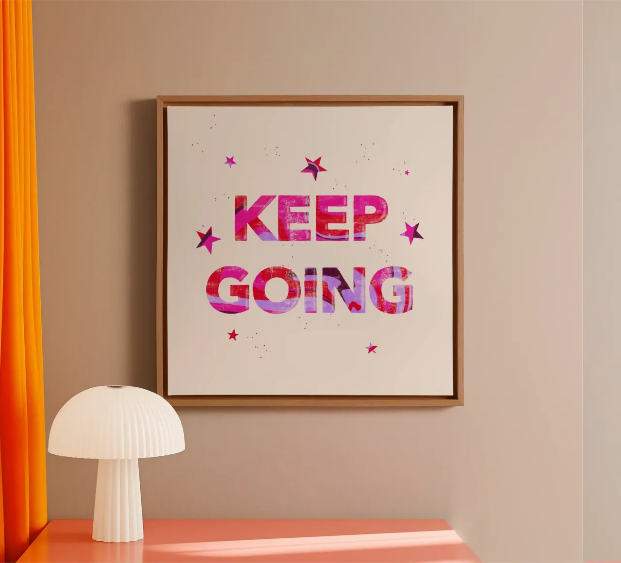 Keep going canvas by nicigabrieldesigns