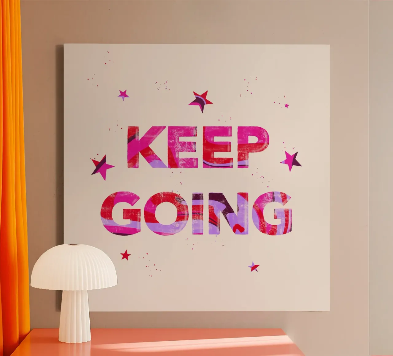 Keep going canvas by nicigabrieldesigns