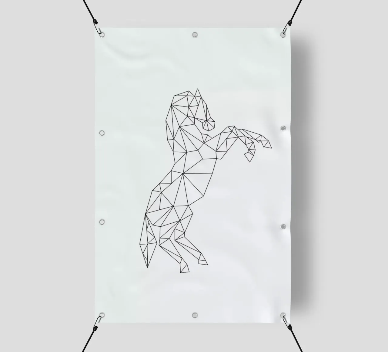 Geometric Horse lonas publicitarias de RK Design