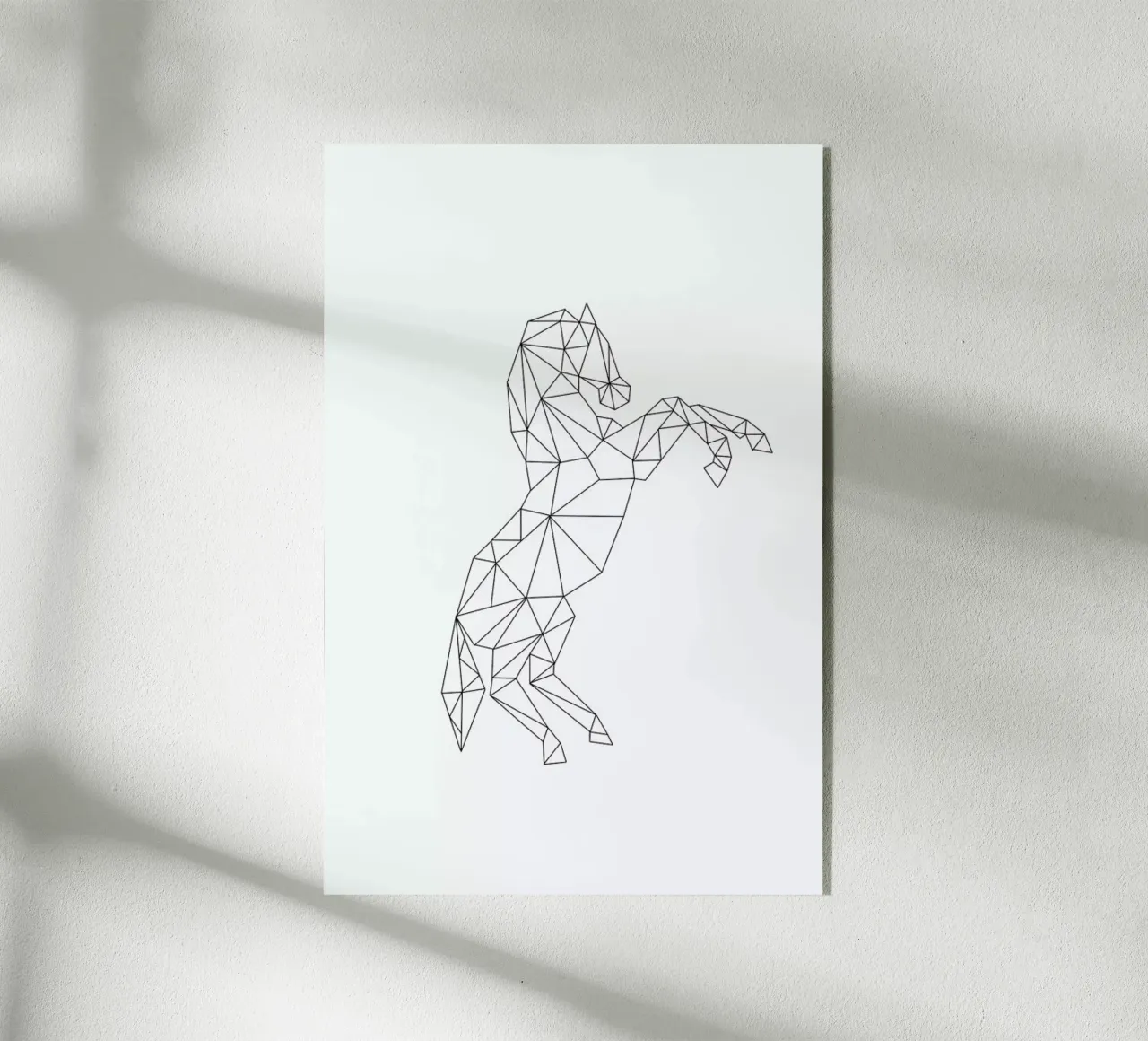 Geometric Horse plexiglass da RK Design