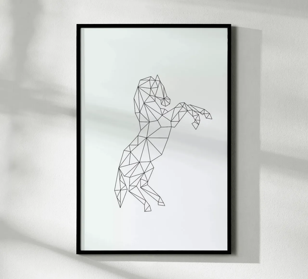 Geometric Horse hahnemühle by RK Design