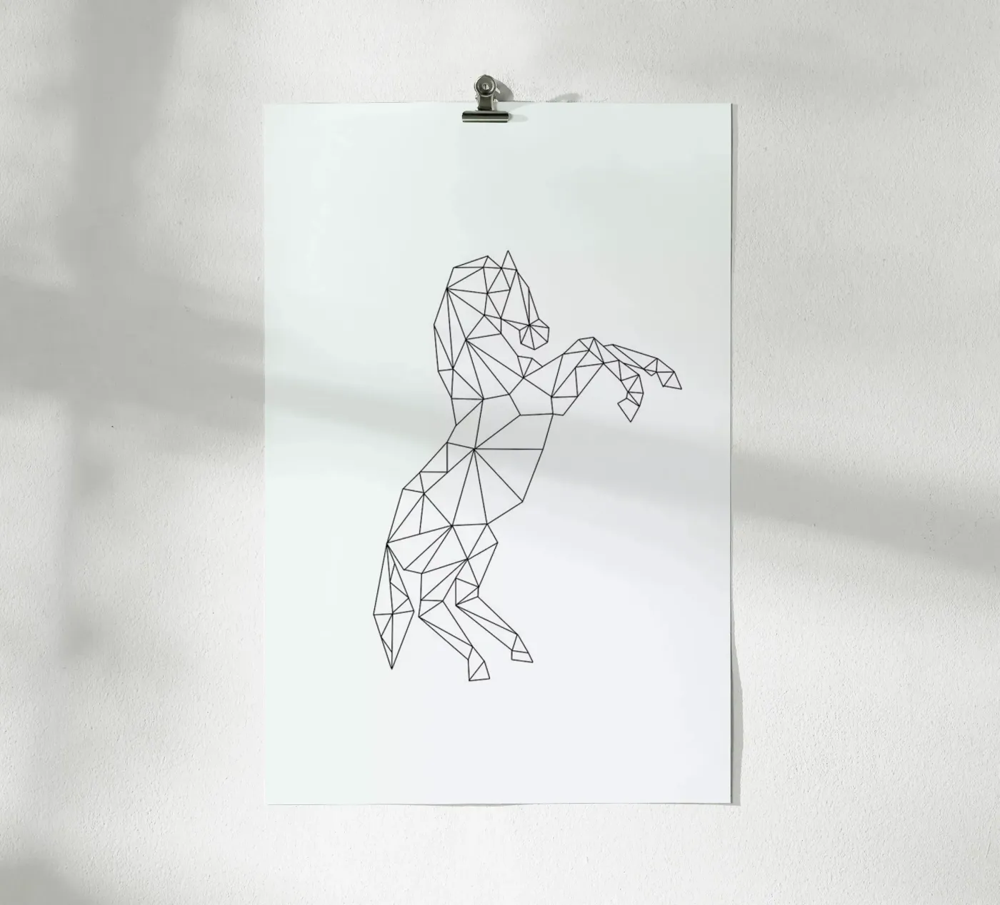 Geometric Horse poster da RK Design