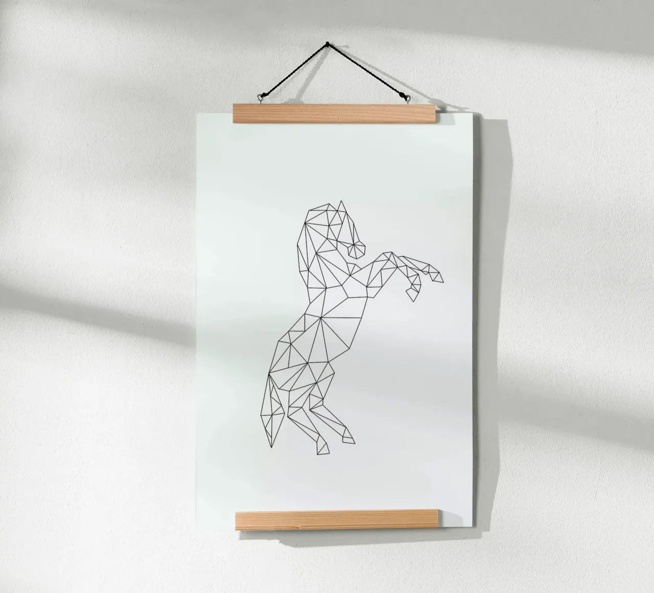 Geometric Horse hahnemühle by RK Design