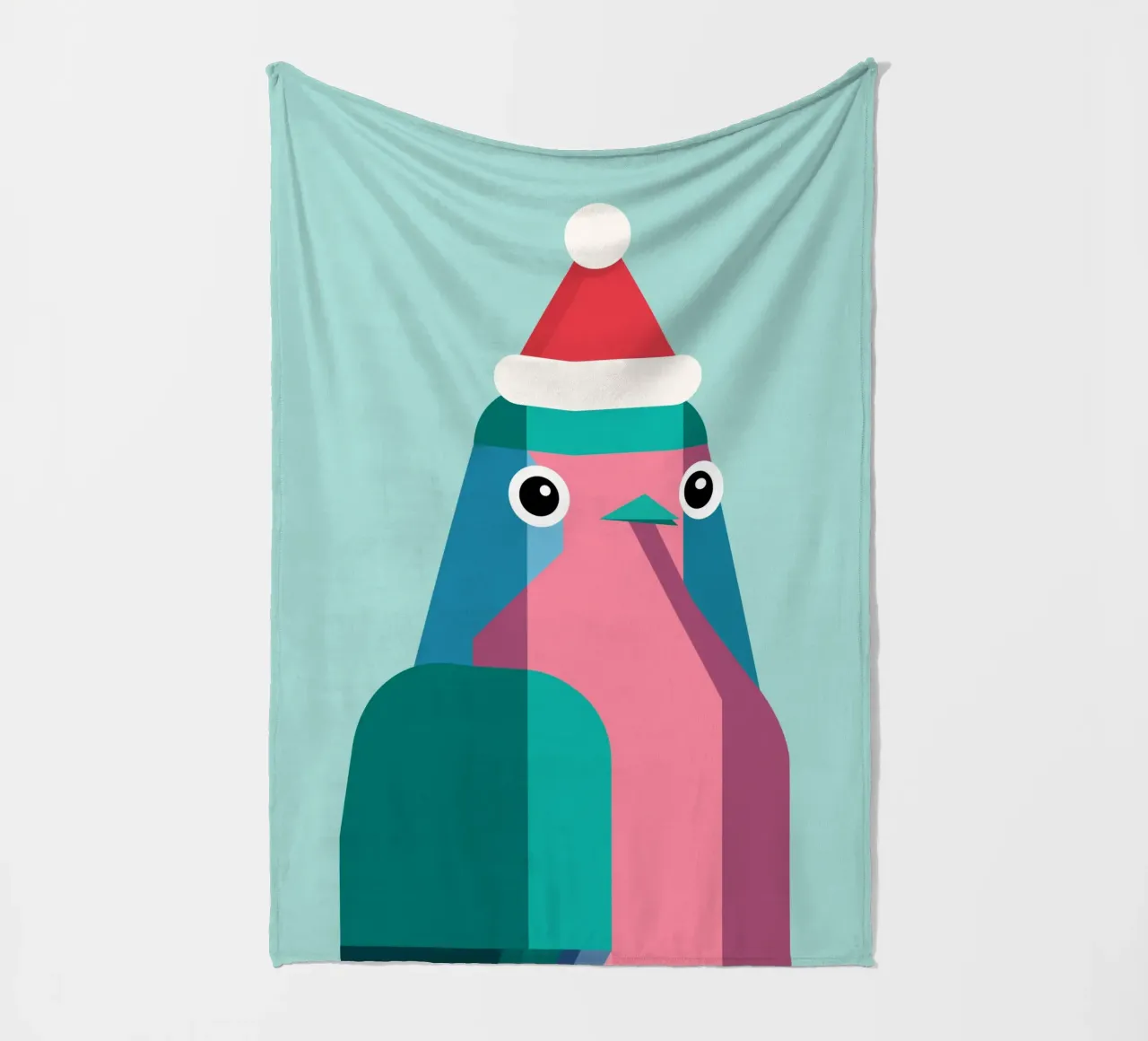 Rotkehlchen in Weihnachtsmüzte coperta in pile da DARIA IVANOVNA