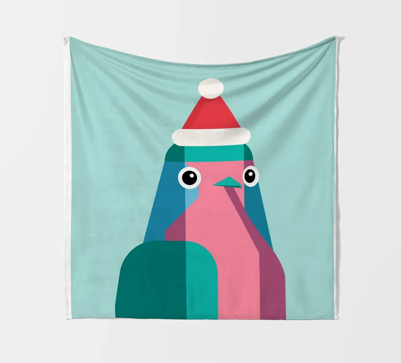 Rotkehlchen in Weihnachtsmüzte coperta in pile da DARIA IVANOVNA