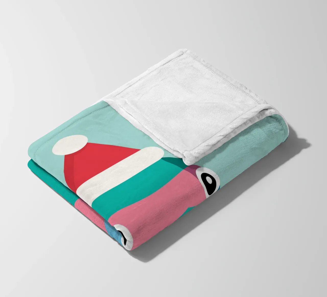 Rotkehlchen in Weihnachtsmüzte coperta in pile da DARIA IVANOVNA