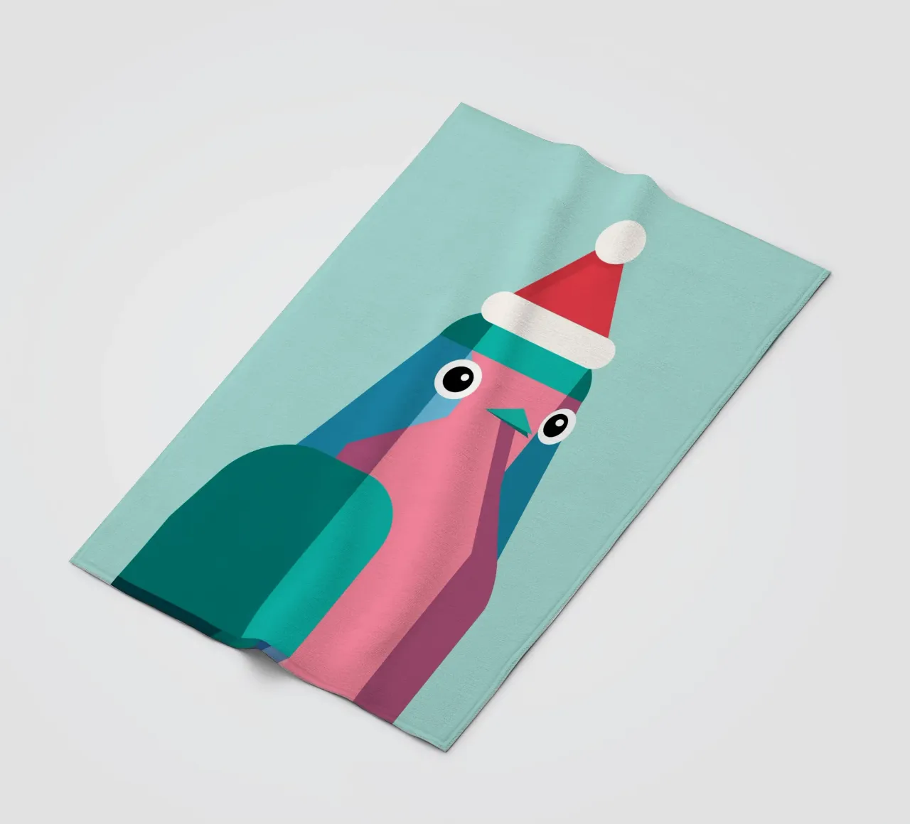 Rotkehlchen in Weihnachtsmüzte coperta in pile da DARIA IVANOVNA