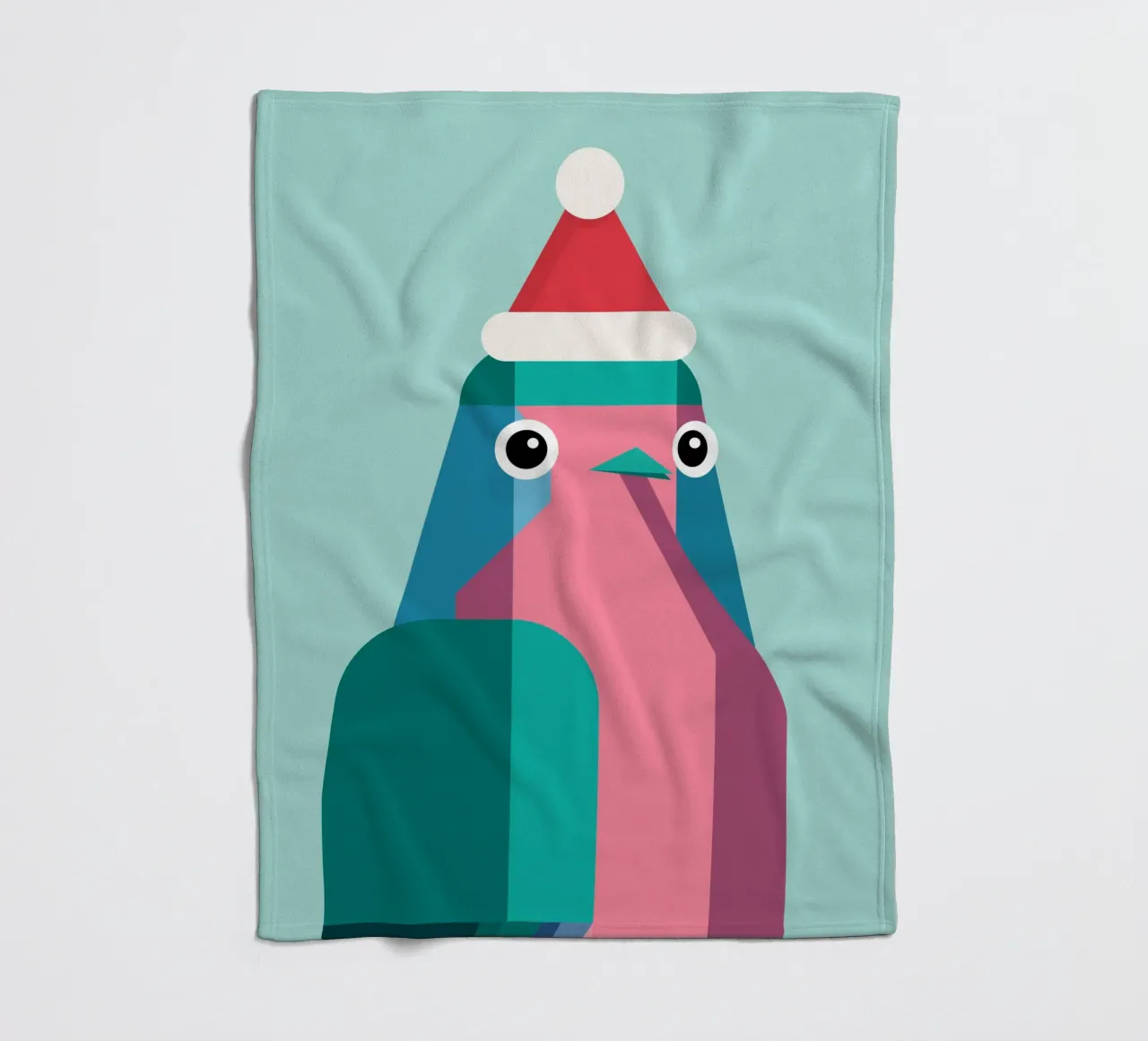 Rotkehlchen in Weihnachtsmüzte coperta in pile da DARIA IVANOVNA