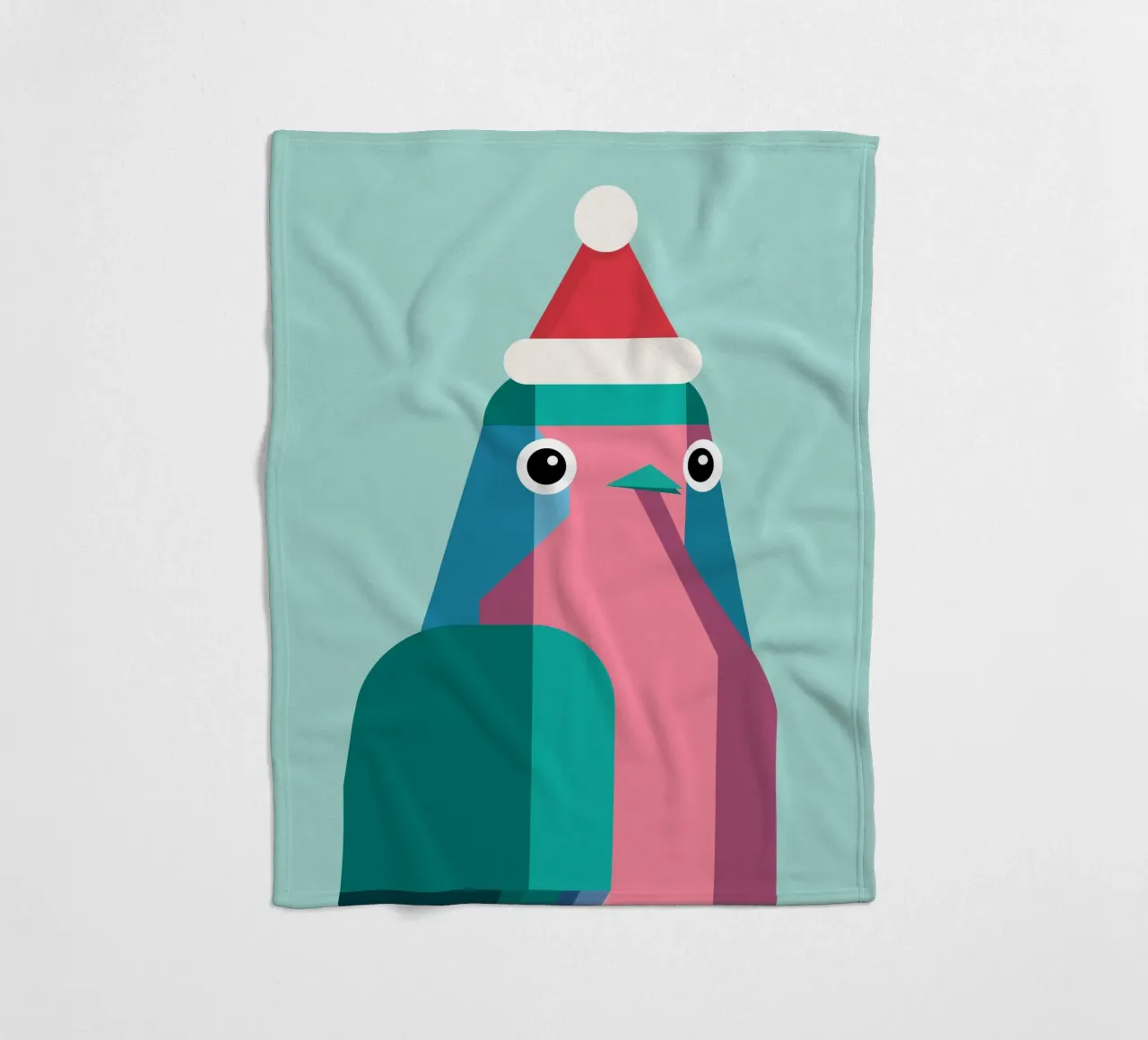 Rotkehlchen in Weihnachtsmüzte coperta in pile da DARIA IVANOVNA