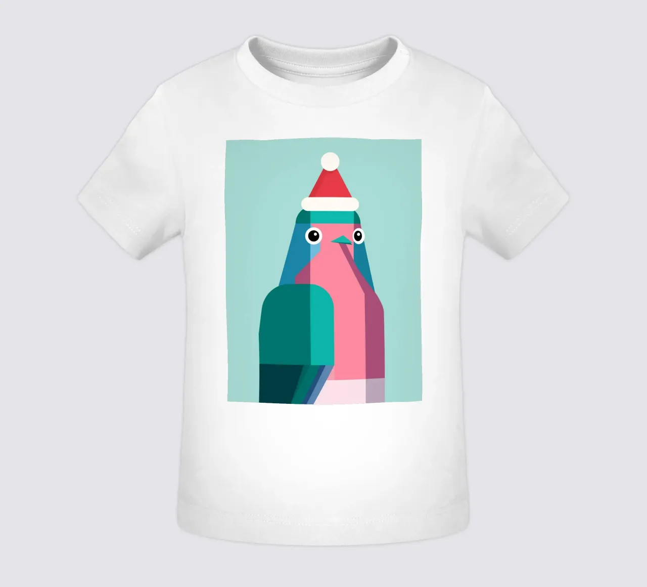 Rotkehlchen in Weihnachtsmüzte maglietta neonato da DARIA IVANOVNA