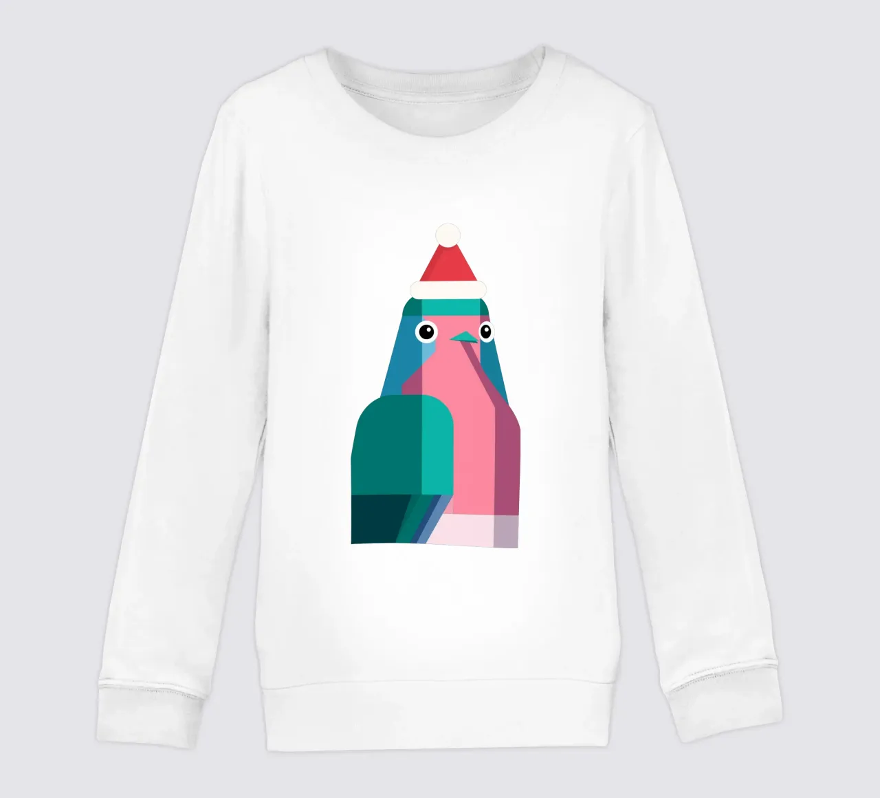 Rotkehlchen in Weihnachtsmüzte felpa bambino da DARIA IVANOVNA