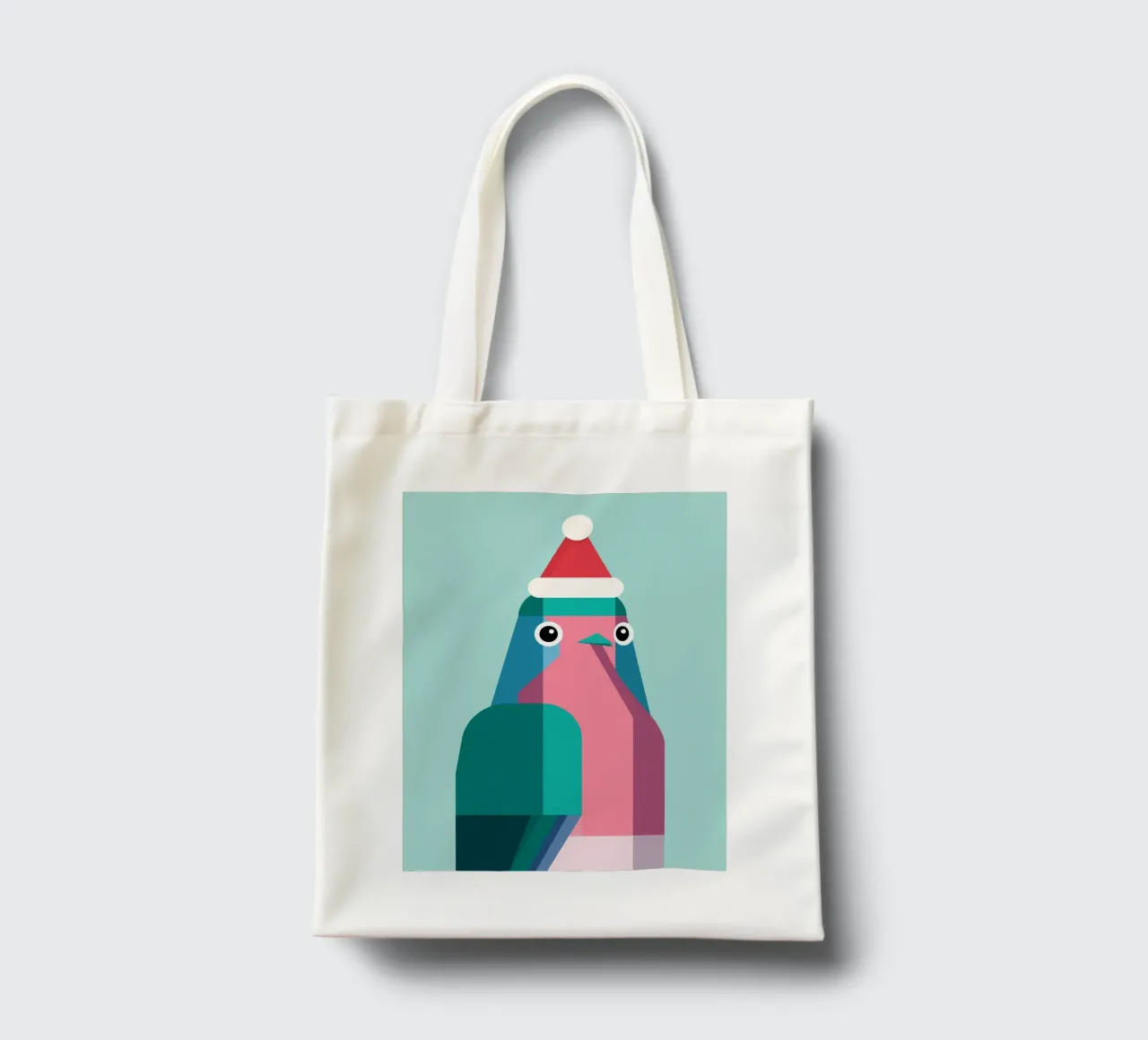 Rotkehlchen in Weihnachtsmüzte borsa in juta da DARIA IVANOVNA