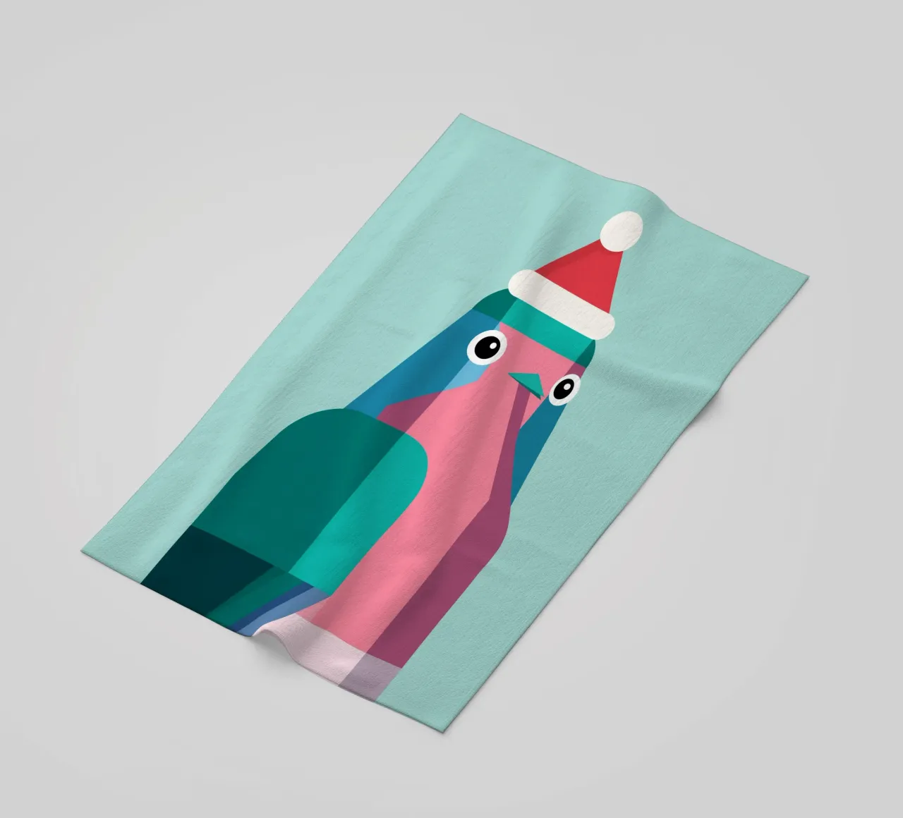 Rotkehlchen in Weihnachtsmüzte telo mare da DARIA IVANOVNA