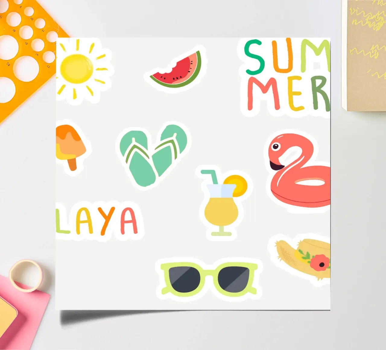 Stickers summer stickervel van Idées & Création