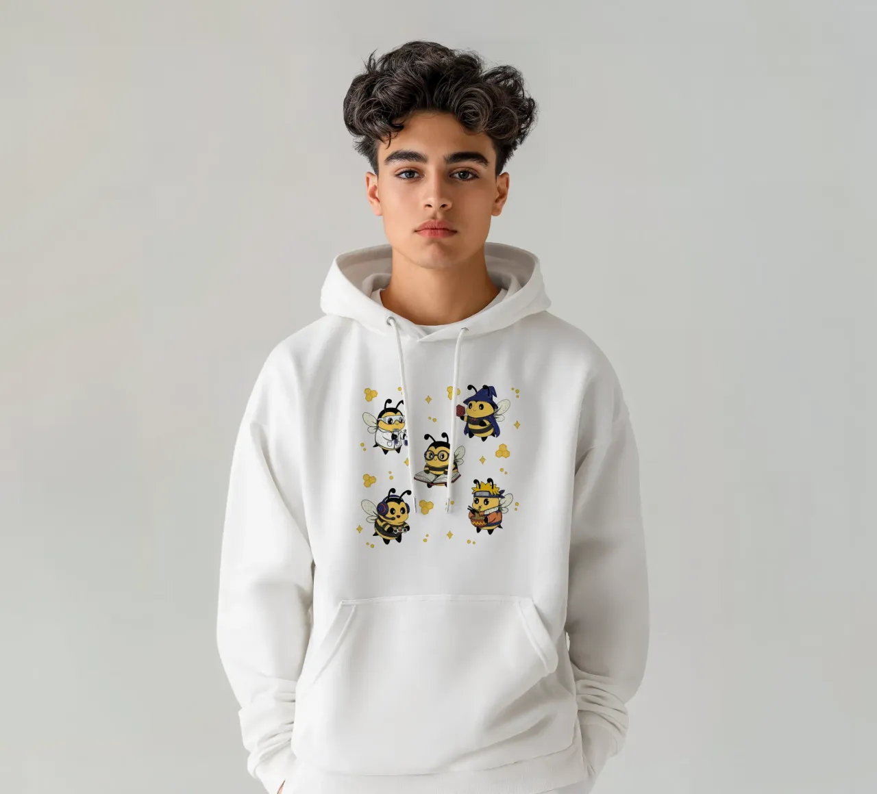 Nerdy Bees Kader Hoodie von Loobs