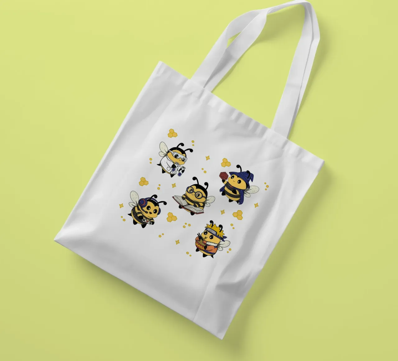 Squadra di api nerd borsa in juta da Loobs