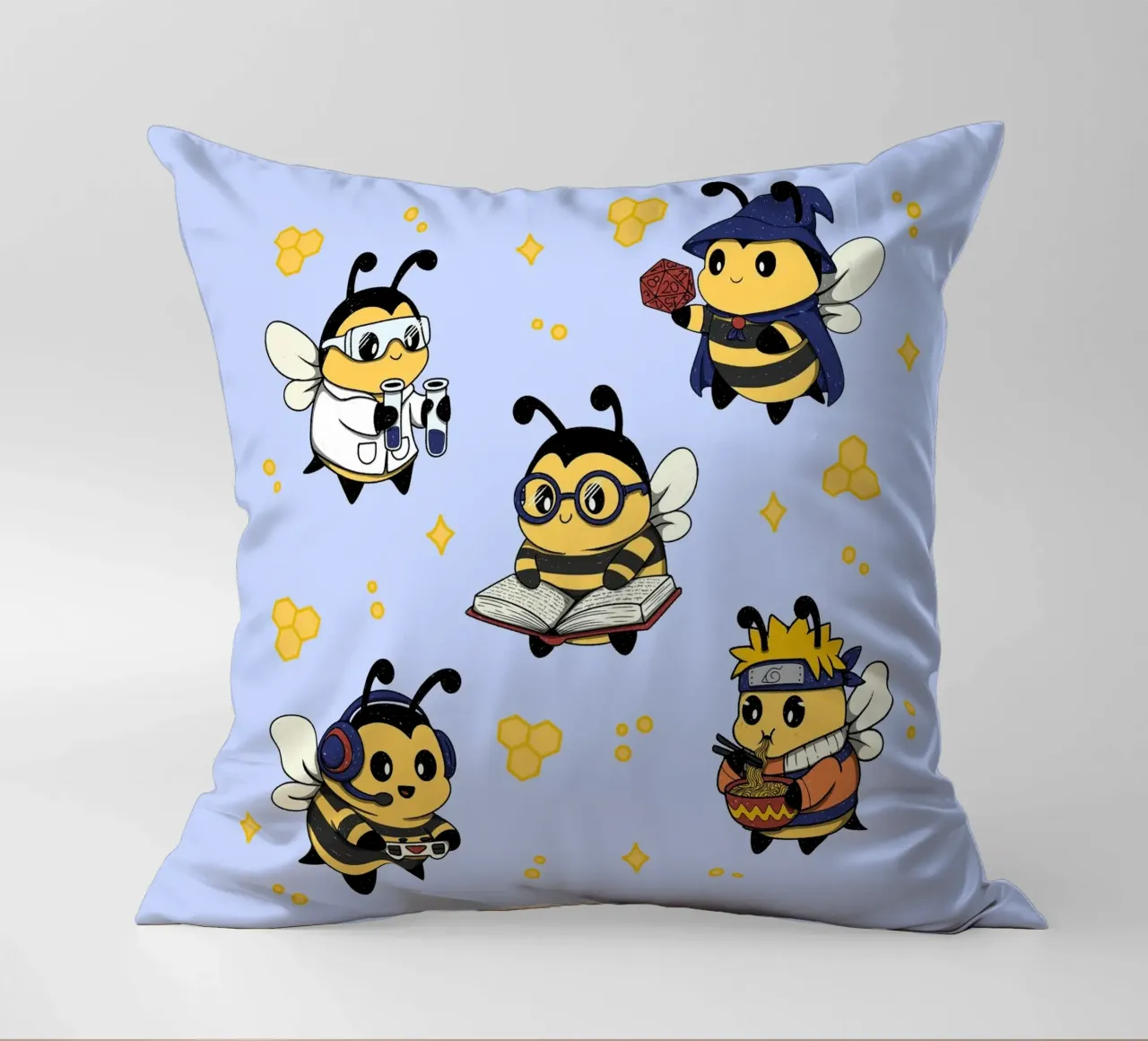 Squadra di api nerd cuscino da Loobs
