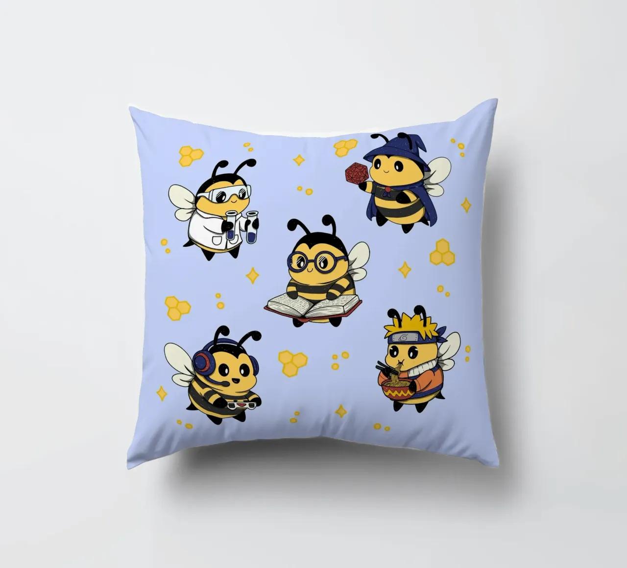 Squadra di api nerd cuscino da Loobs