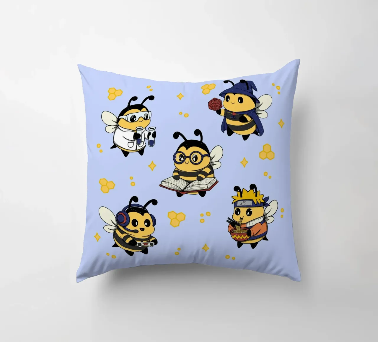 Squadra di api nerd cuscino da Loobs