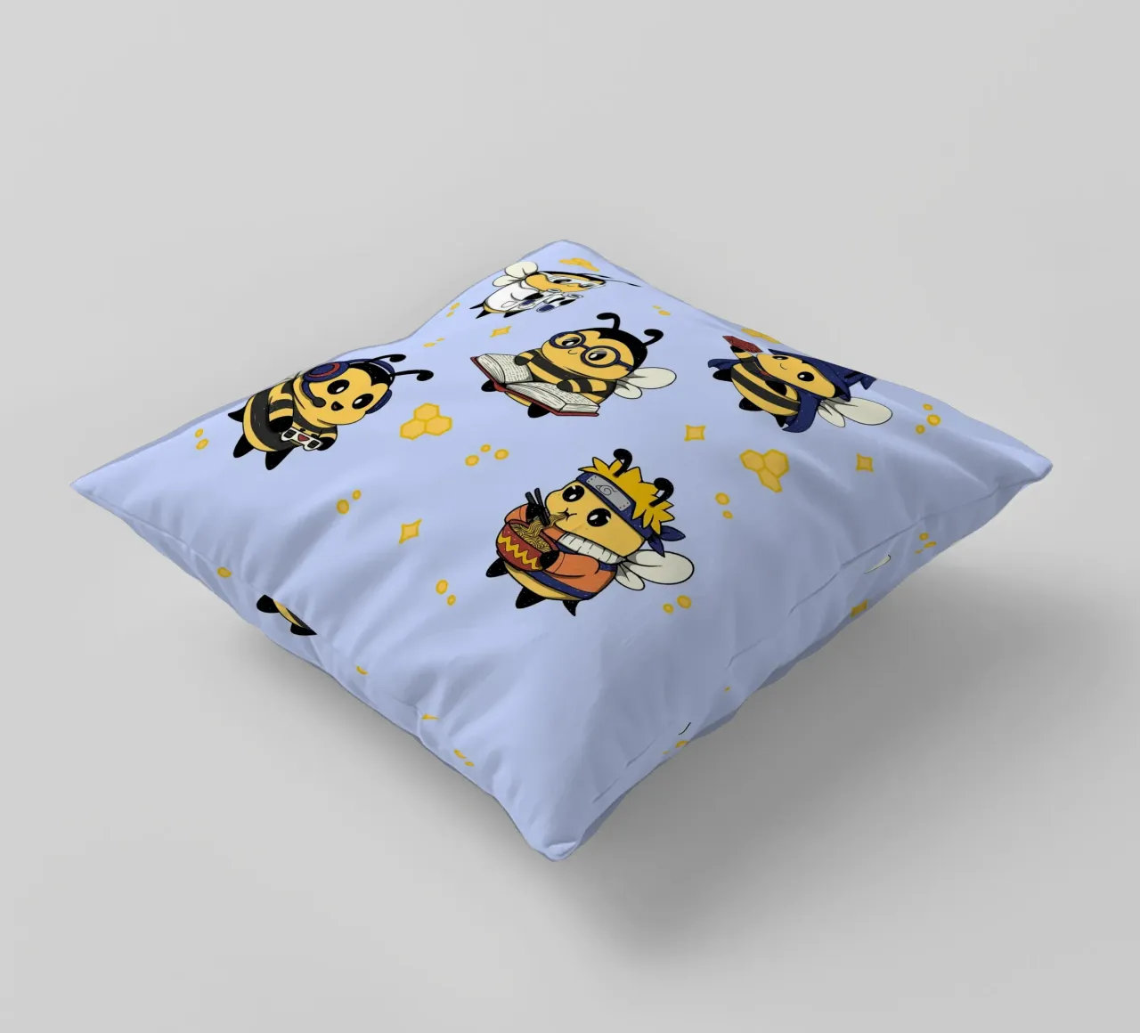 Nerdy Bees Kader Kissen von Loobs