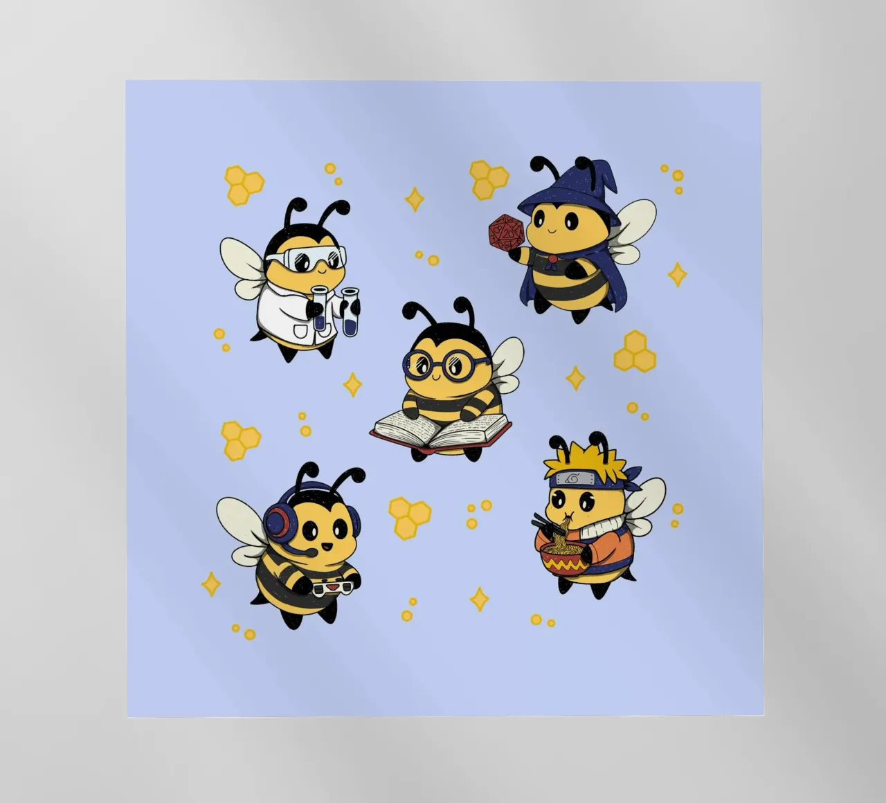 Squadra di api nerd pellicola backlit da Loobs