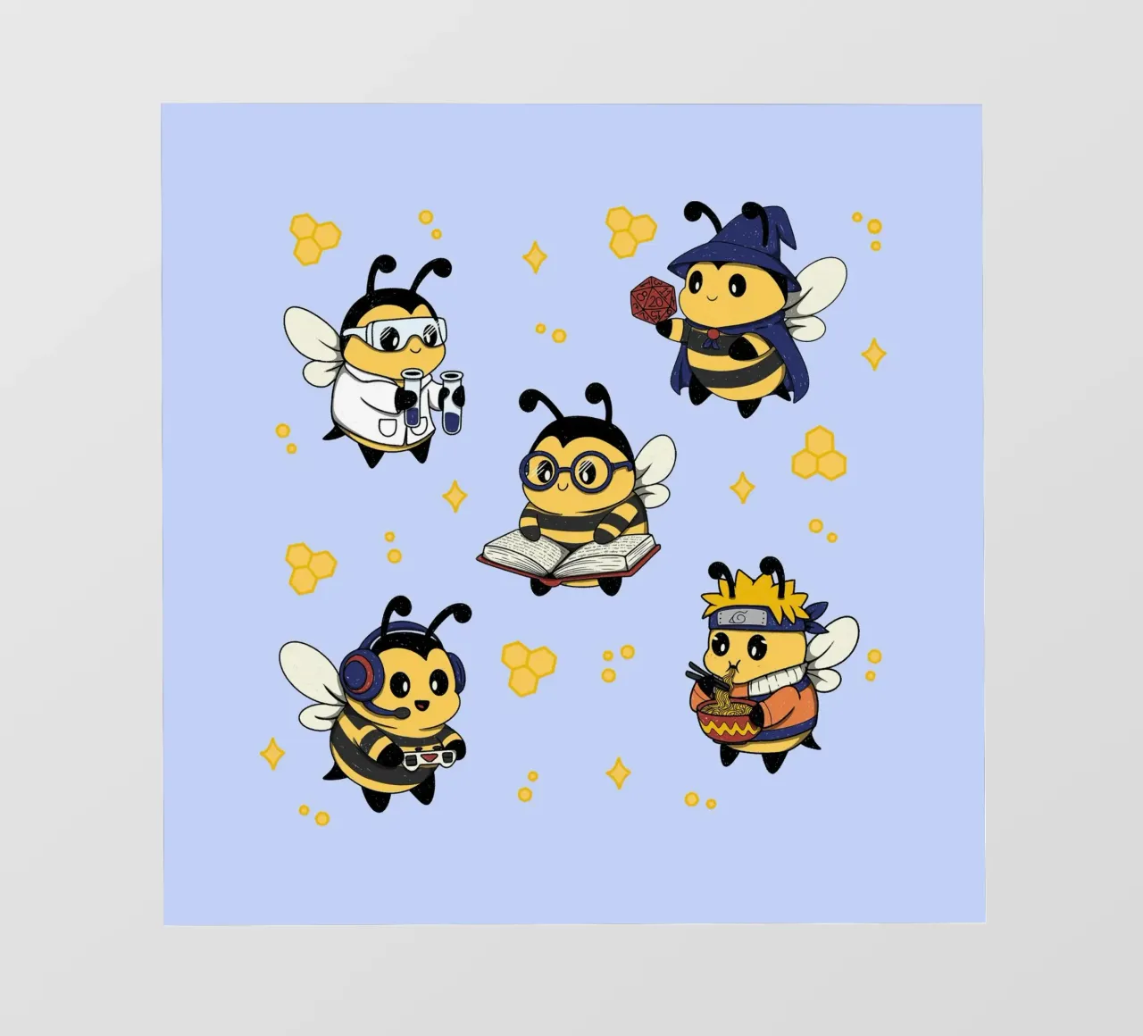 Squadra di api nerd telo in pvc da Loobs