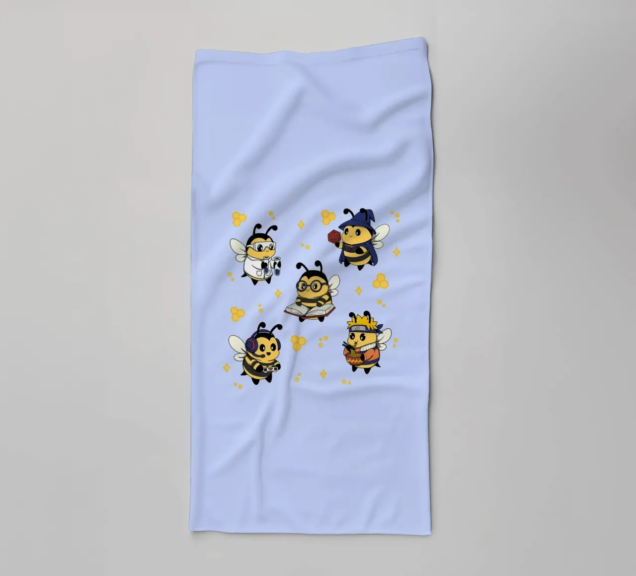 Squadra di api nerd asciugamano da bagno da Loobs