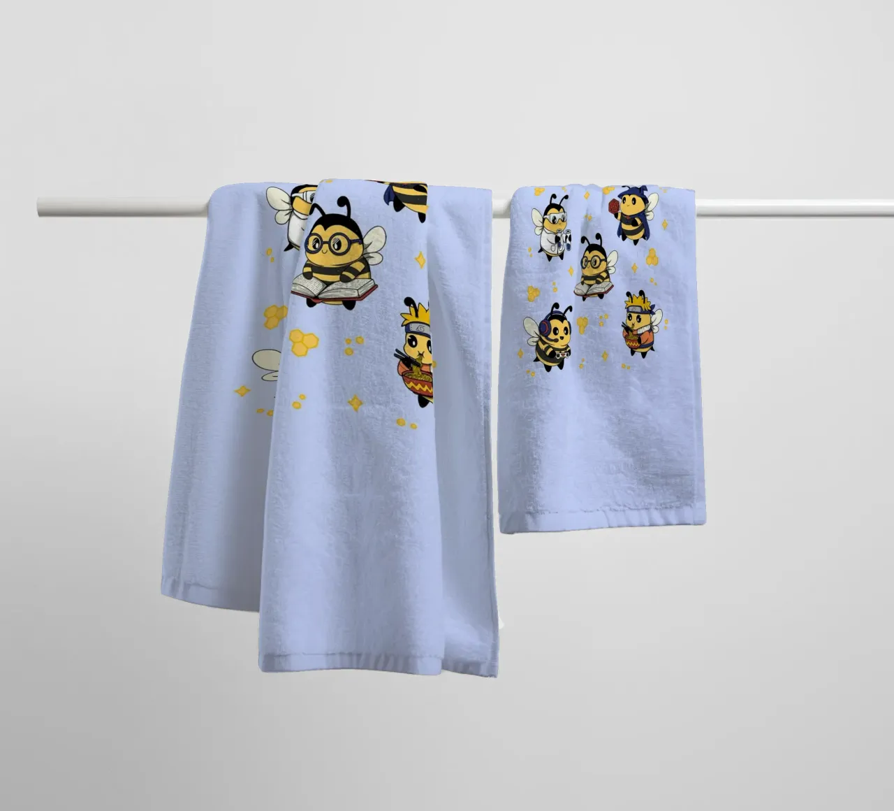 Squadra di api nerd asciugamano da bagno da Loobs