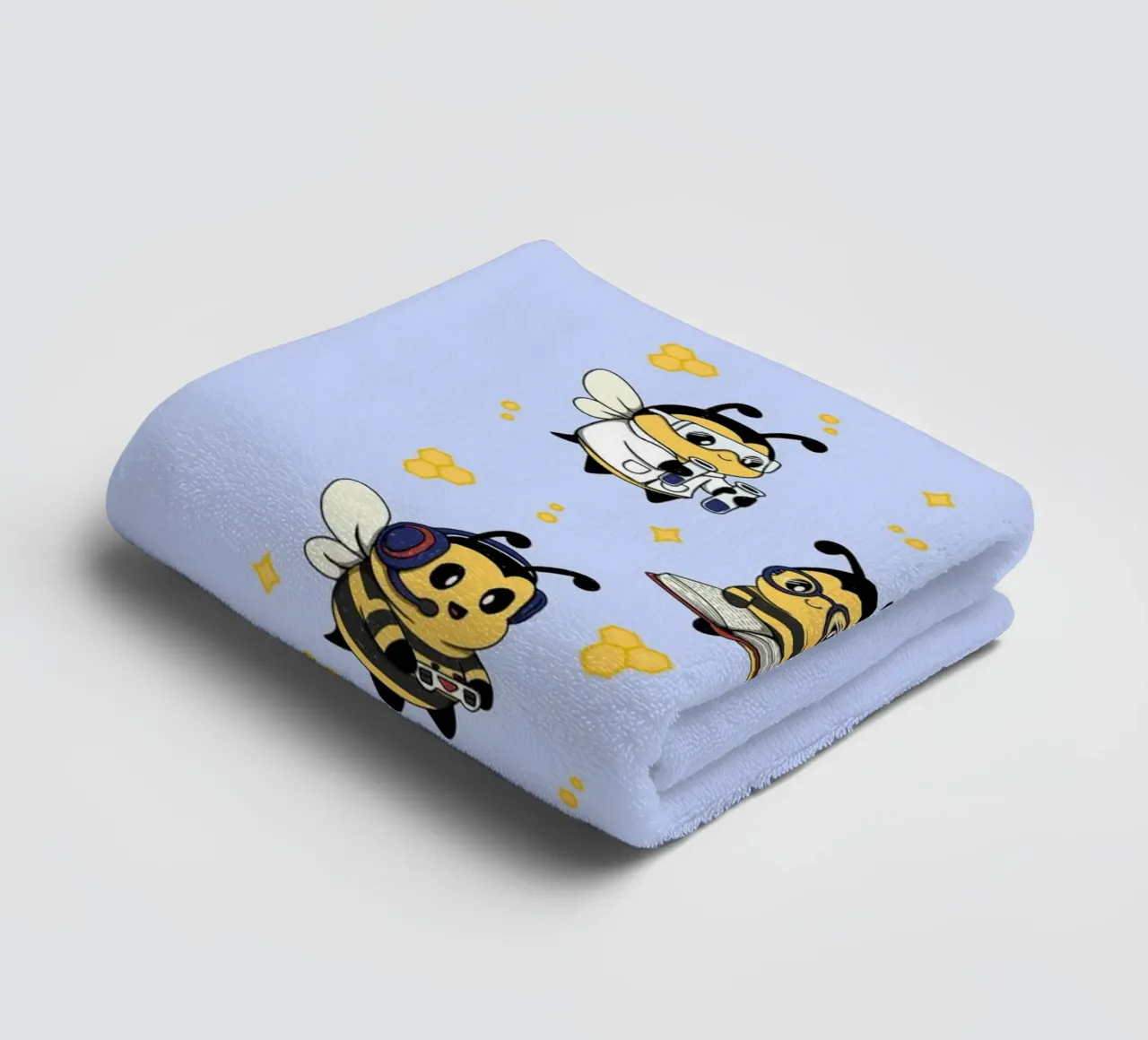 Nerdy Bees Kader Handtuch von Loobs