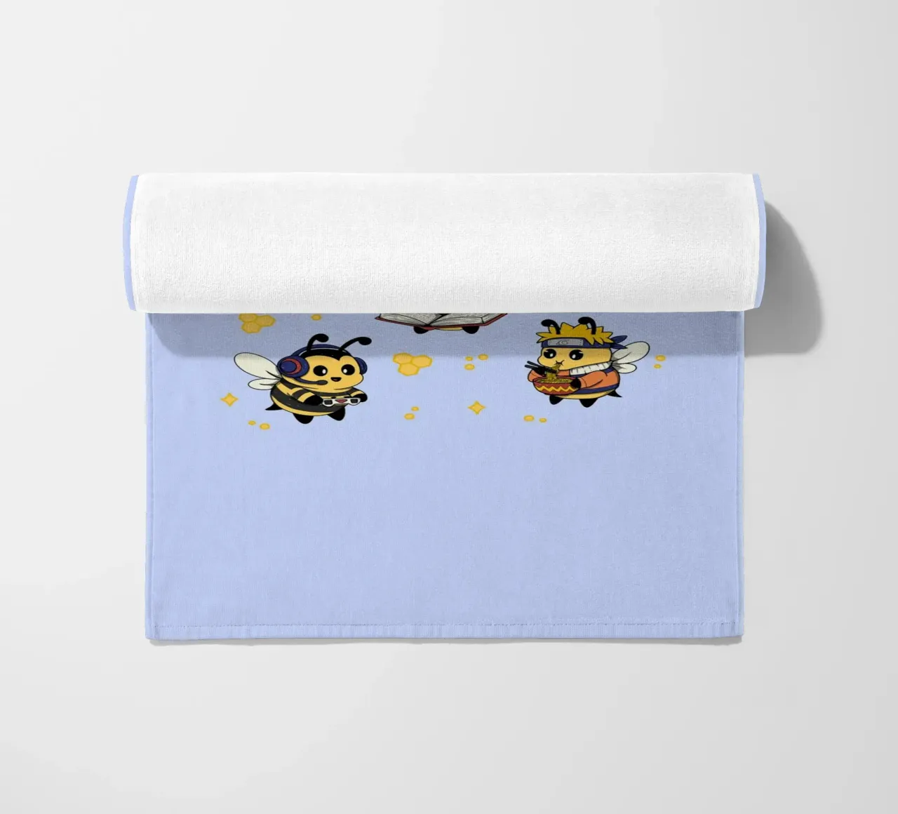 Nerdy Bees Squad beach towel by Loobs