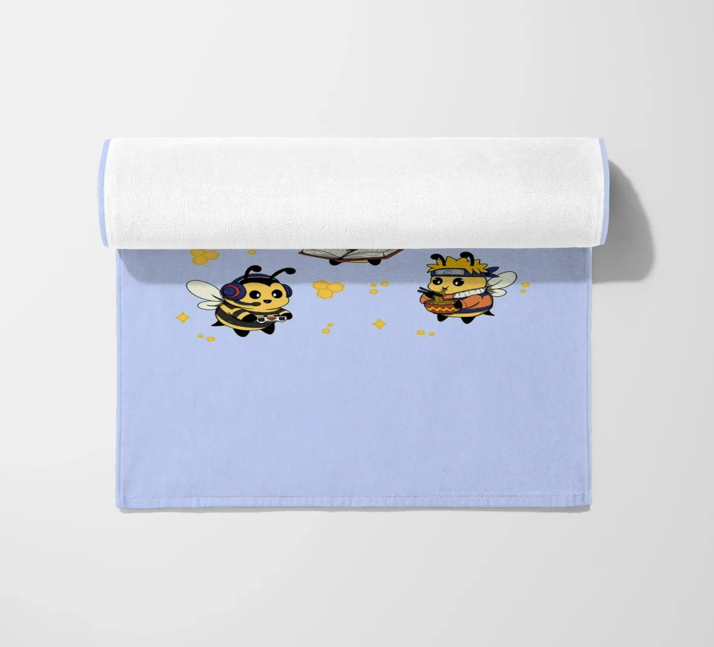 Nerdy Bijen Squad strandhanddoek van Loobs
