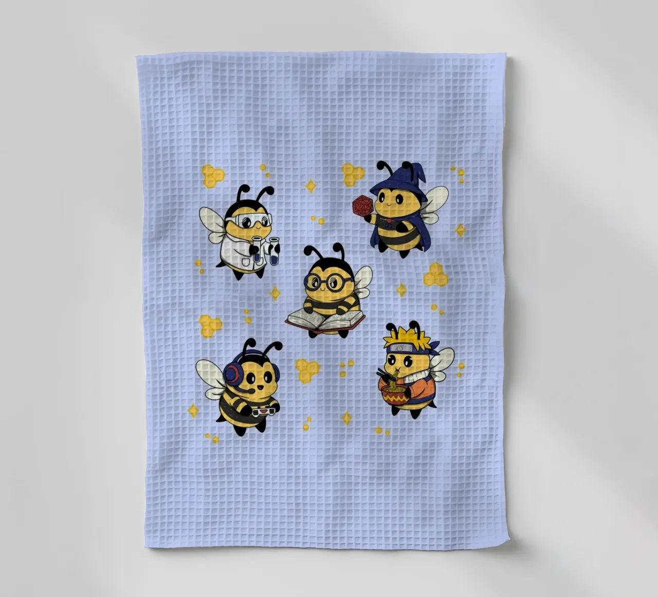 Nerdy Bees Kader Geschirrtuch von Loobs