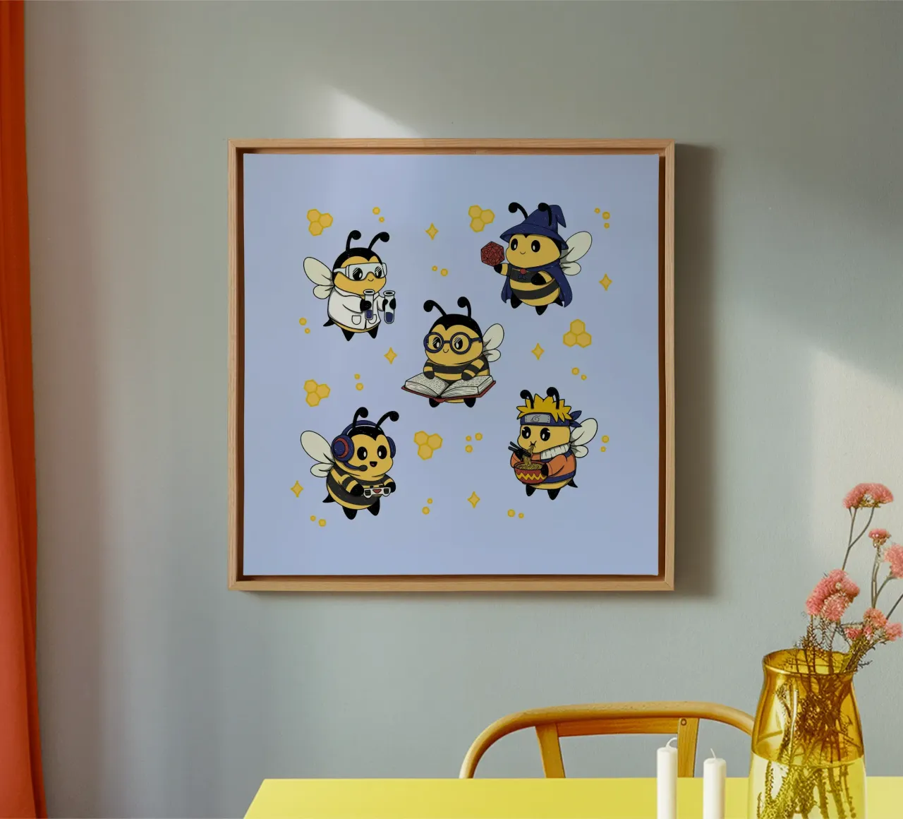 Squadra di api nerd tela da Loobs