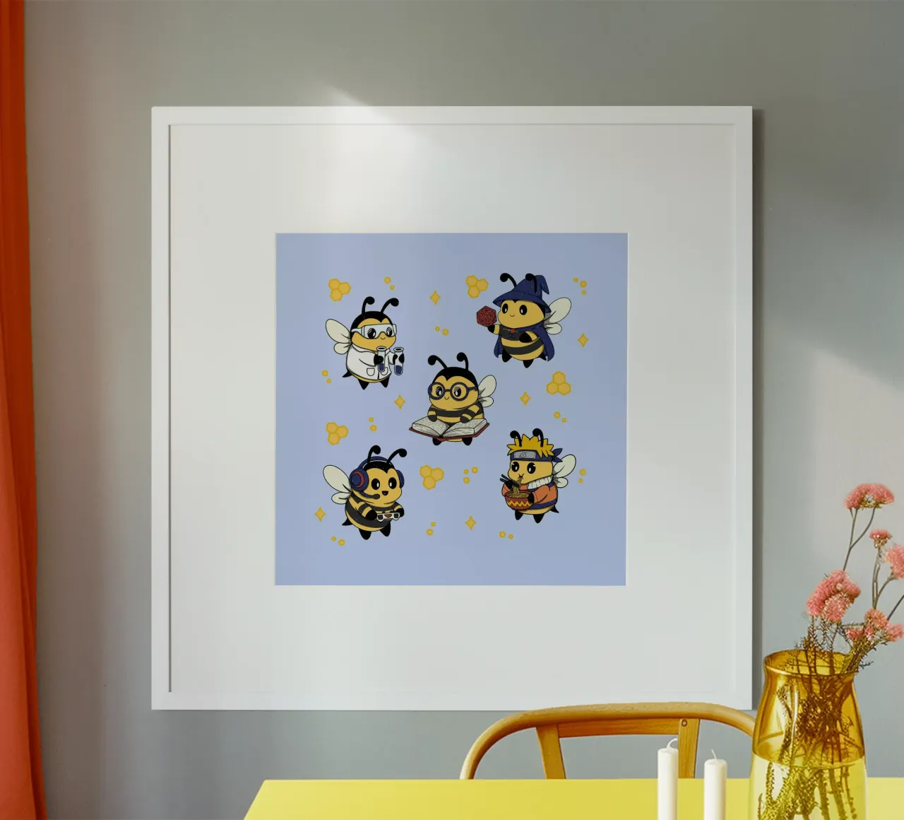 Nerdy Bees Kader Hahnemühle von Loobs