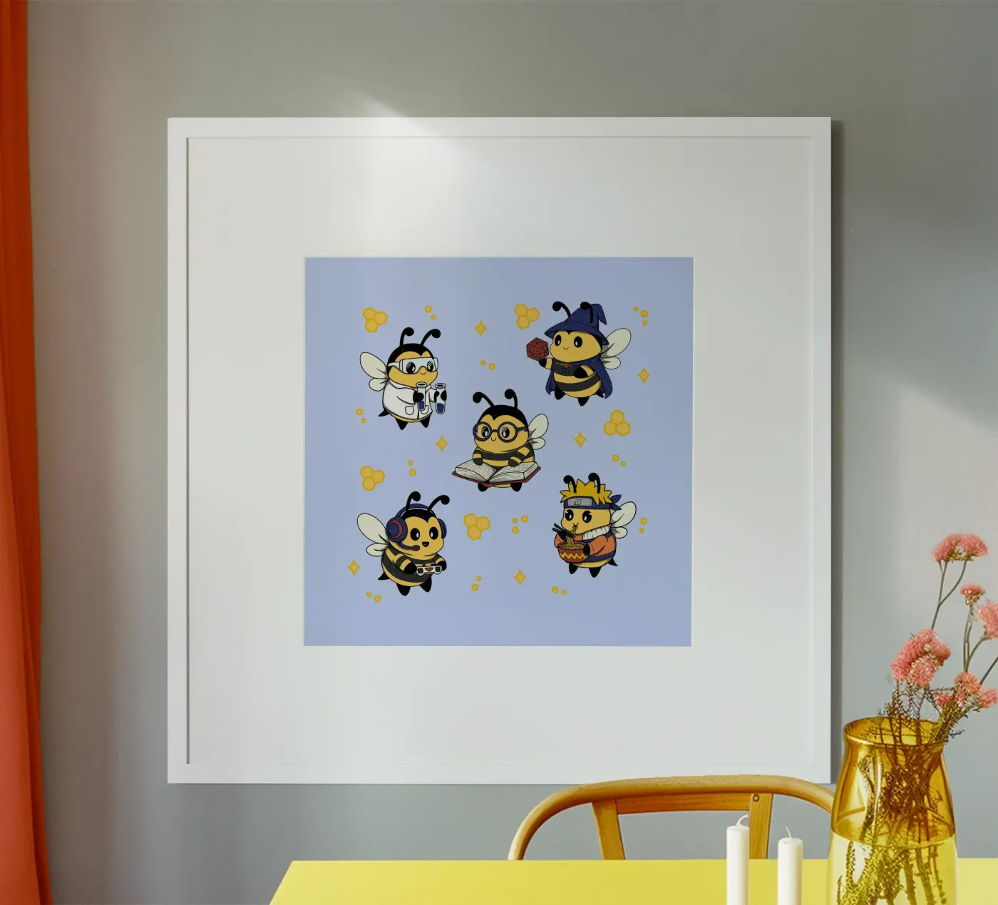 Nerdy Bees Squad poster da Loobs