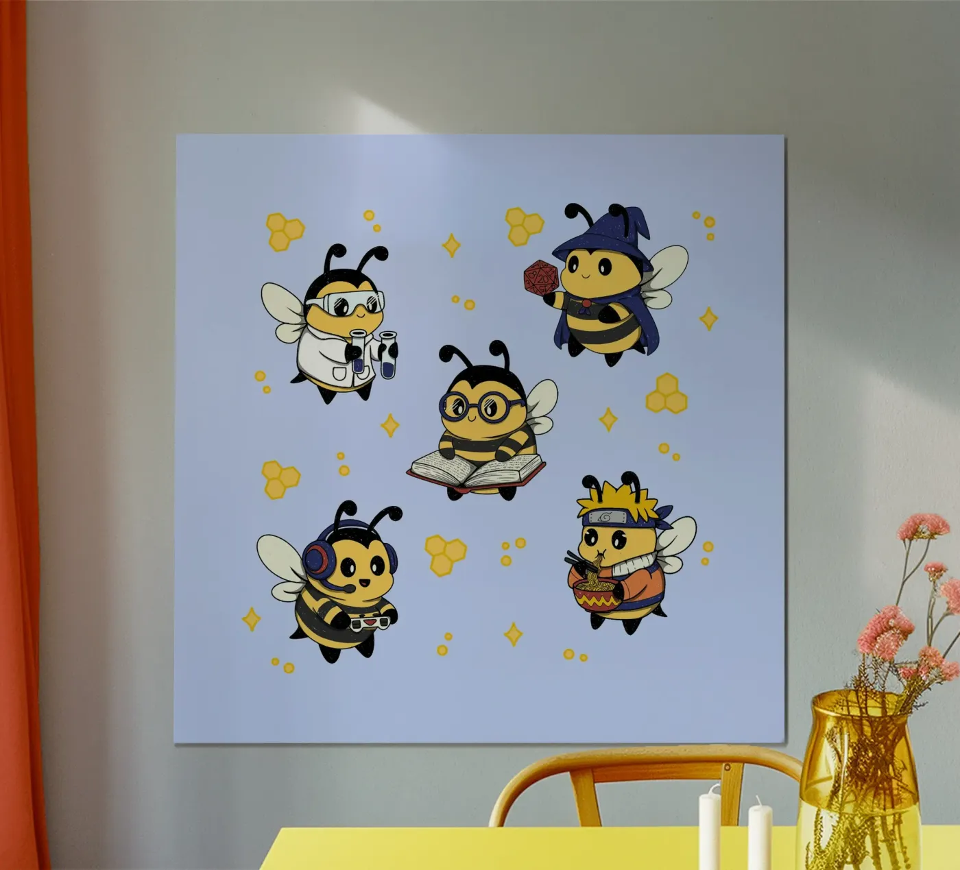 Nerdy Bees Squad poster da Loobs