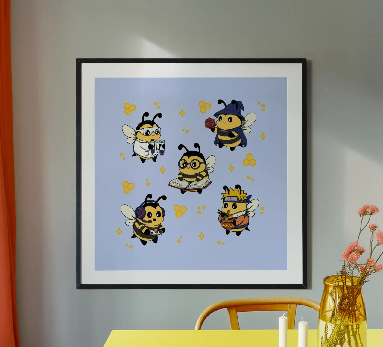 Nerdy Bees Kader Hahnemühle von Loobs