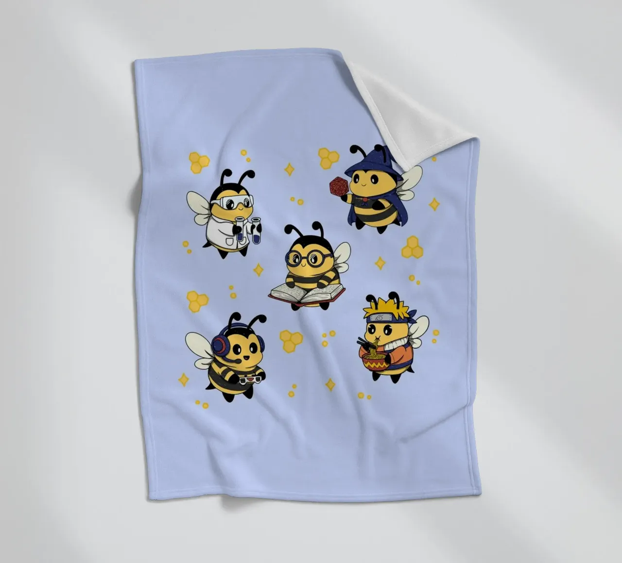 Squadra di api nerd coperta in pile da Loobs