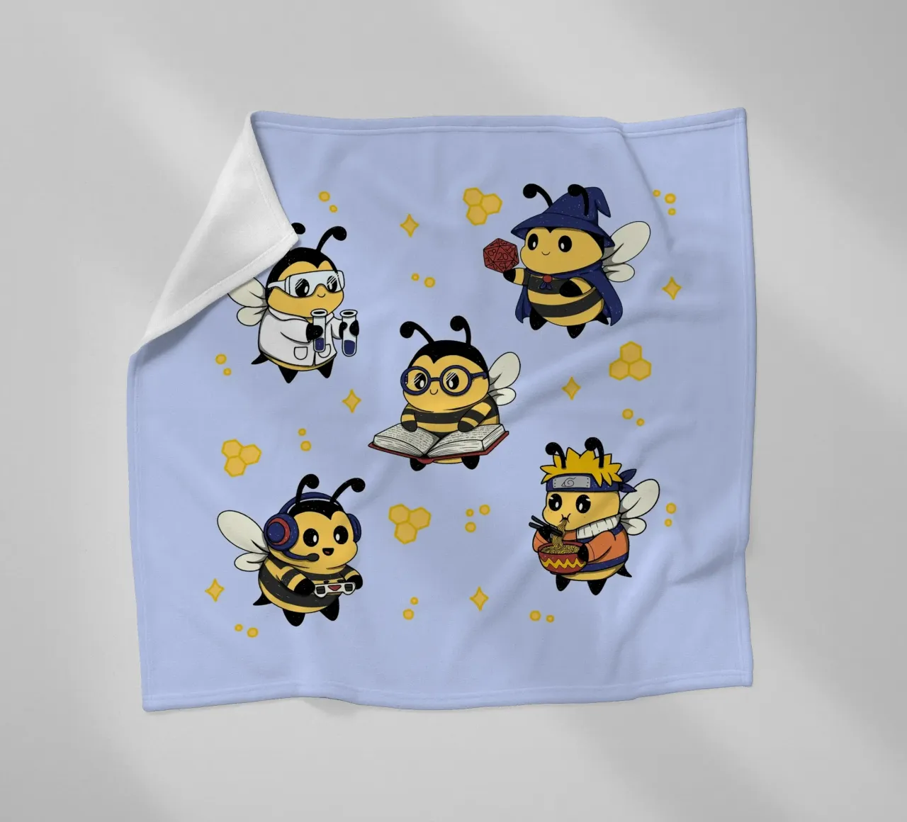 Squadra di api nerd coperta in pile da Loobs