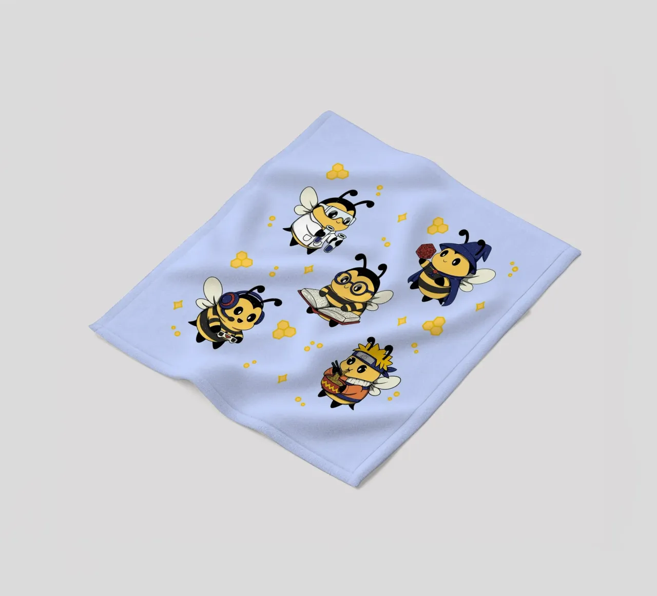 Squadra di api nerd coperta in pile da Loobs