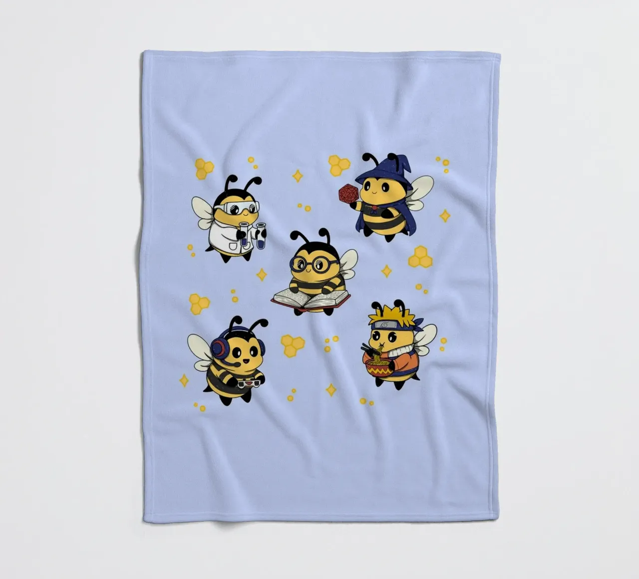 Squadra di api nerd coperta in pile da Loobs