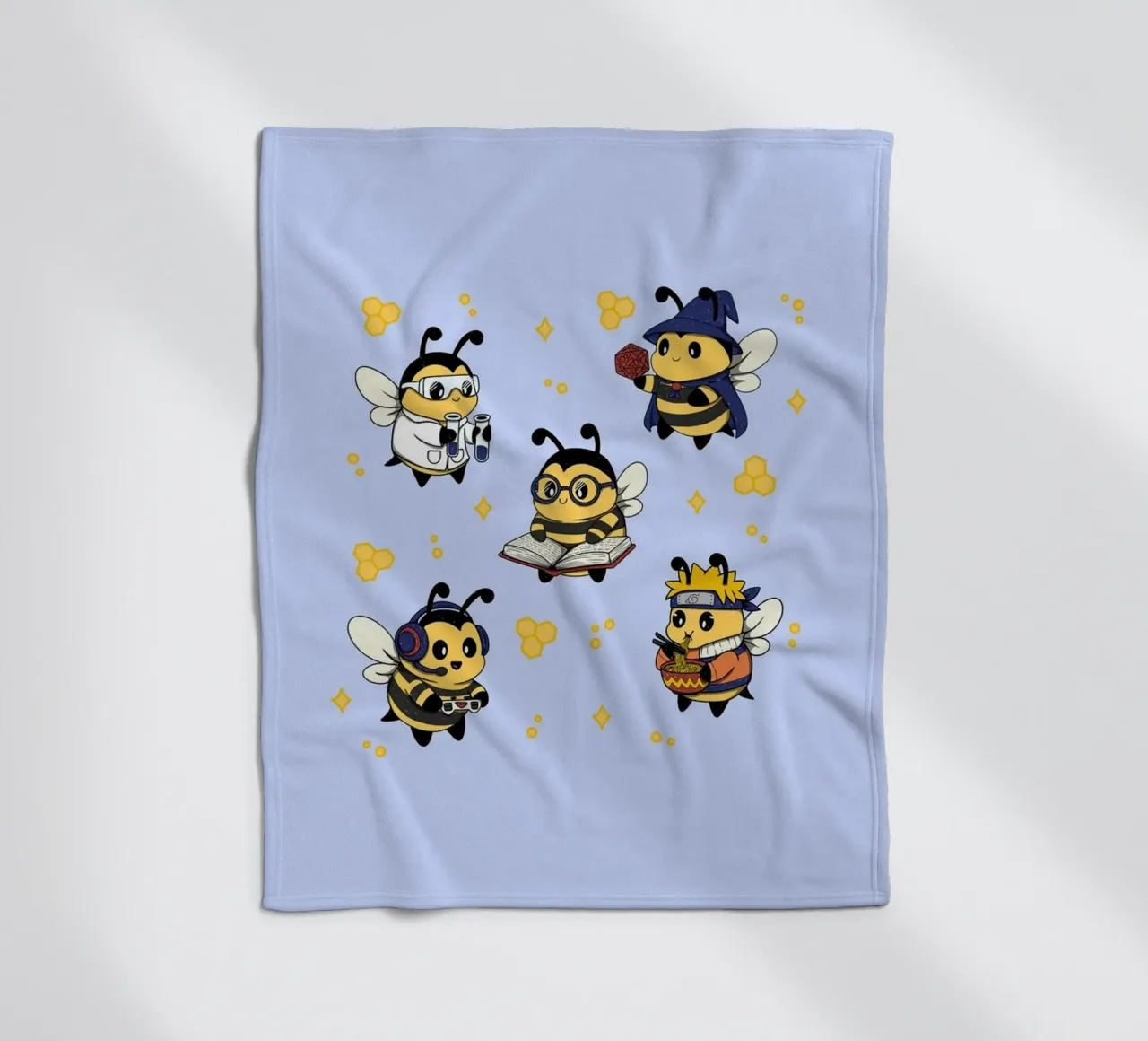 Squadra di api nerd coperta in pile da Loobs