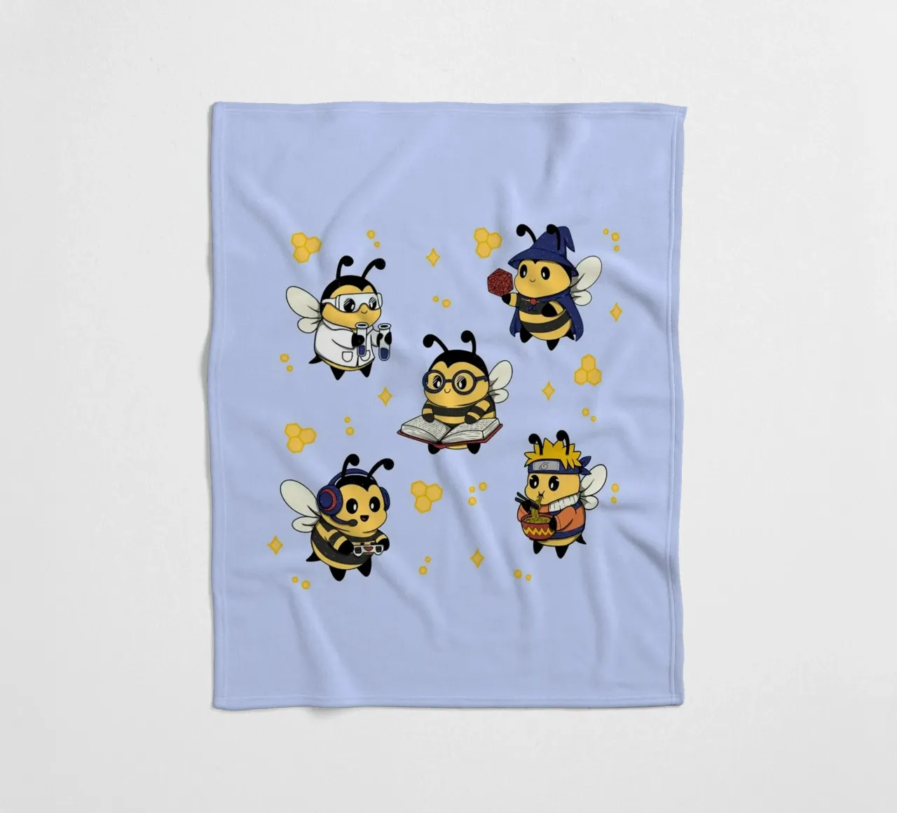 Squadra di api nerd coperta in pile da Loobs