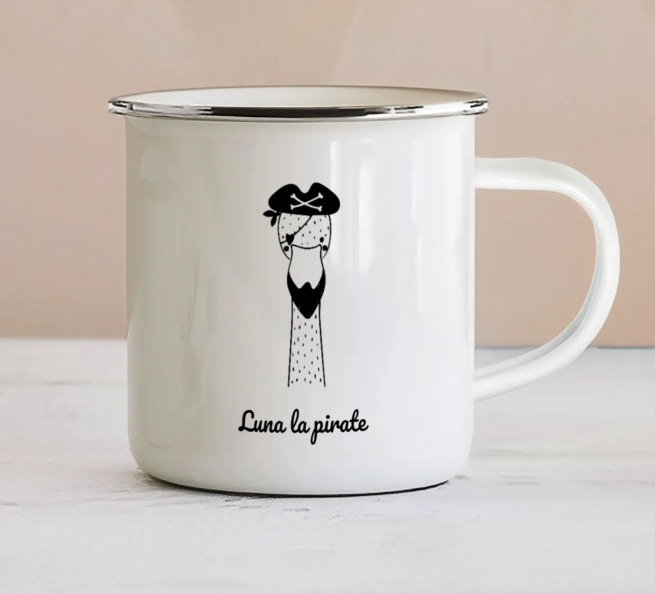 Animaux Rigolos tazza in smalto da Idées & Création