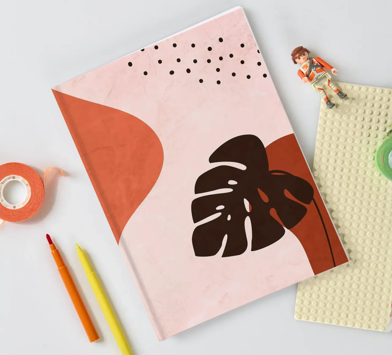 Arte astratta Monstera diario da BasicShopByBell