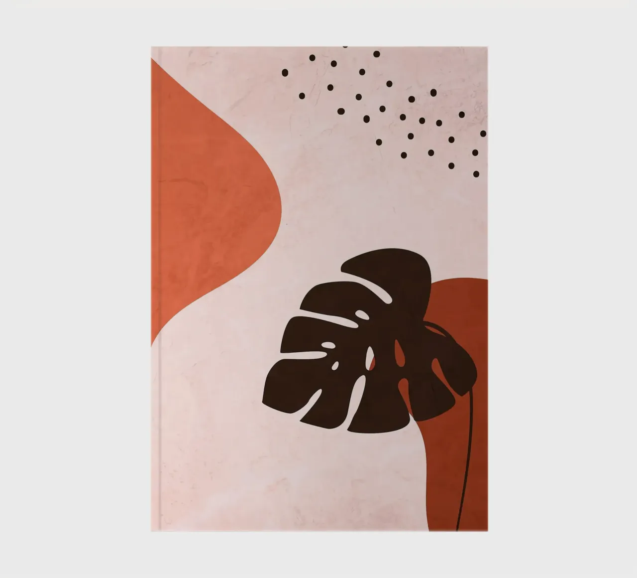Abstract Art Monstera notebook by BasicShopByBell