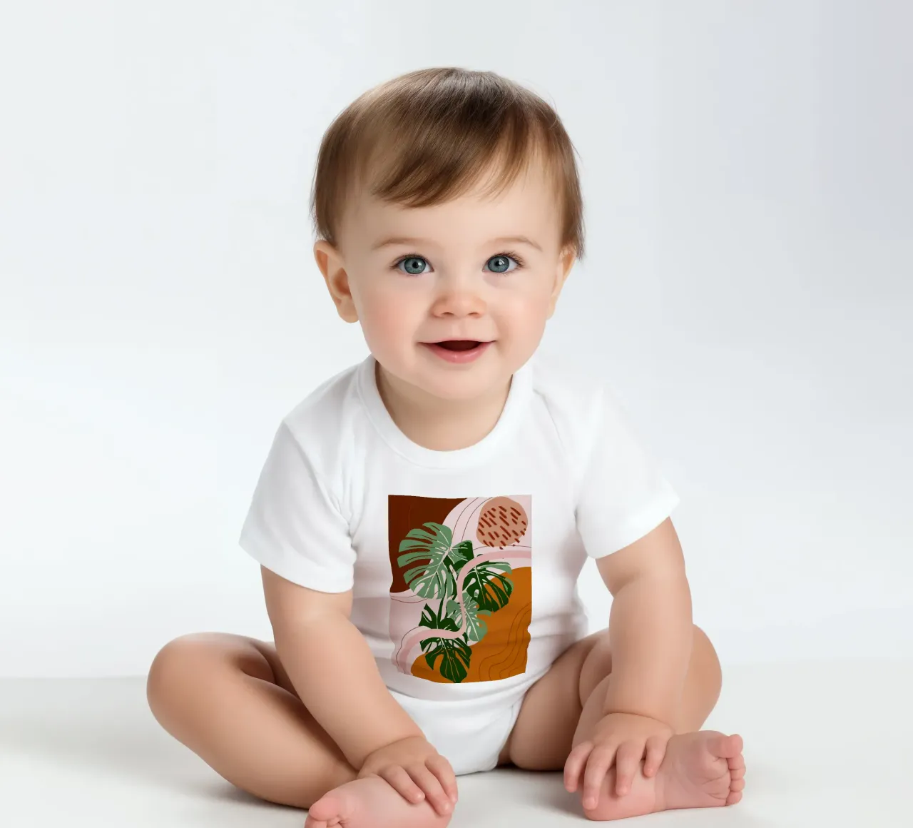 Piante di Boemia body neonato maniche corte da BasicShopByBell
